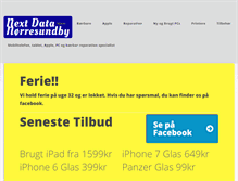 Tablet Screenshot of next-data.dk